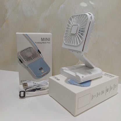 Mini Ventilador de Cuello Pegable  Power Bank