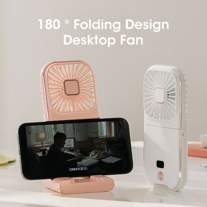 Mini Ventilador de Cuello Pegable  Power Bank