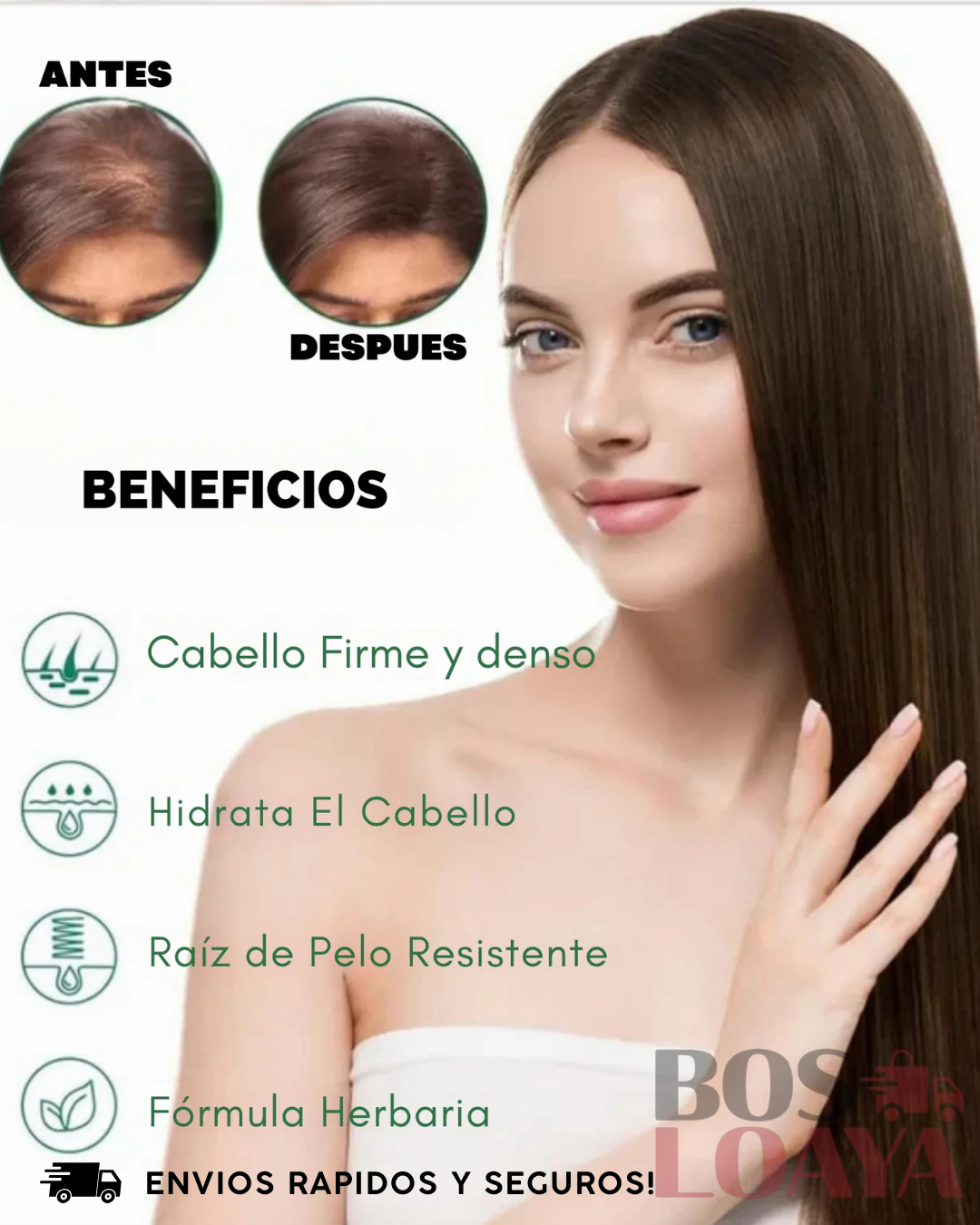 ✨ OUHOE Crecimiento del Cabello,barba y cejas ✨